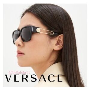 NEW IN BOX VERSACE SAFETY PIN COLLECTION SUNGLASSES